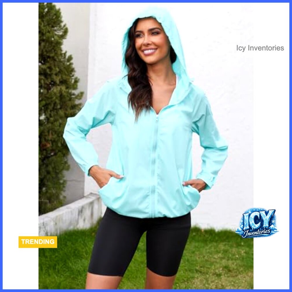 Waterproof Polyester Packable Raincoat With Hood … - image 2